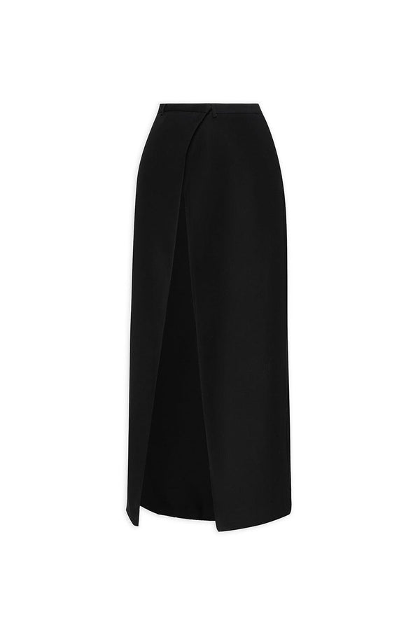 Nasty A-line High Waist Crepe Ankle Length Skirt - MEAN BLVD
