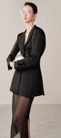 Natal Sheath See-Through Organza Cotton Midi Skirt - MEAN BLVD