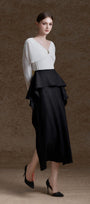 Navia Straight V-Neck Silk Crepe Top - MEAN BLVD