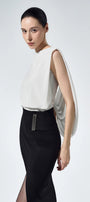 Nelia Front Slit Skirt - MEAN BLVD