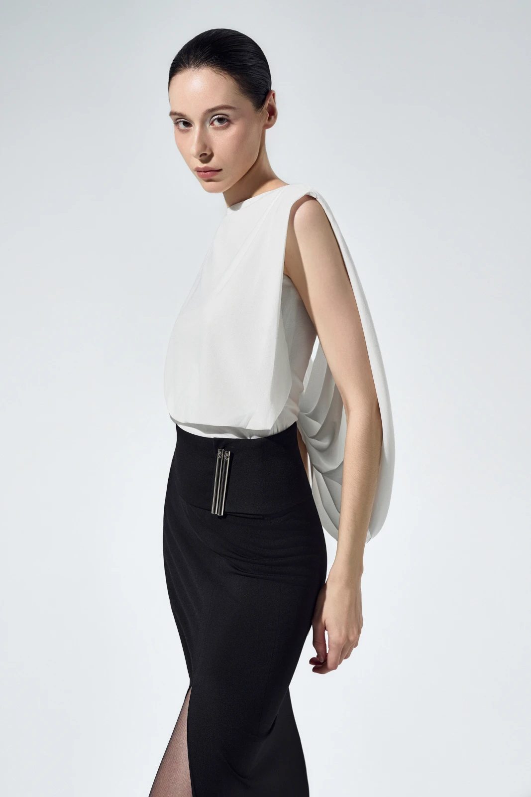 Nelia Draped Back Top - MEAN BLVD