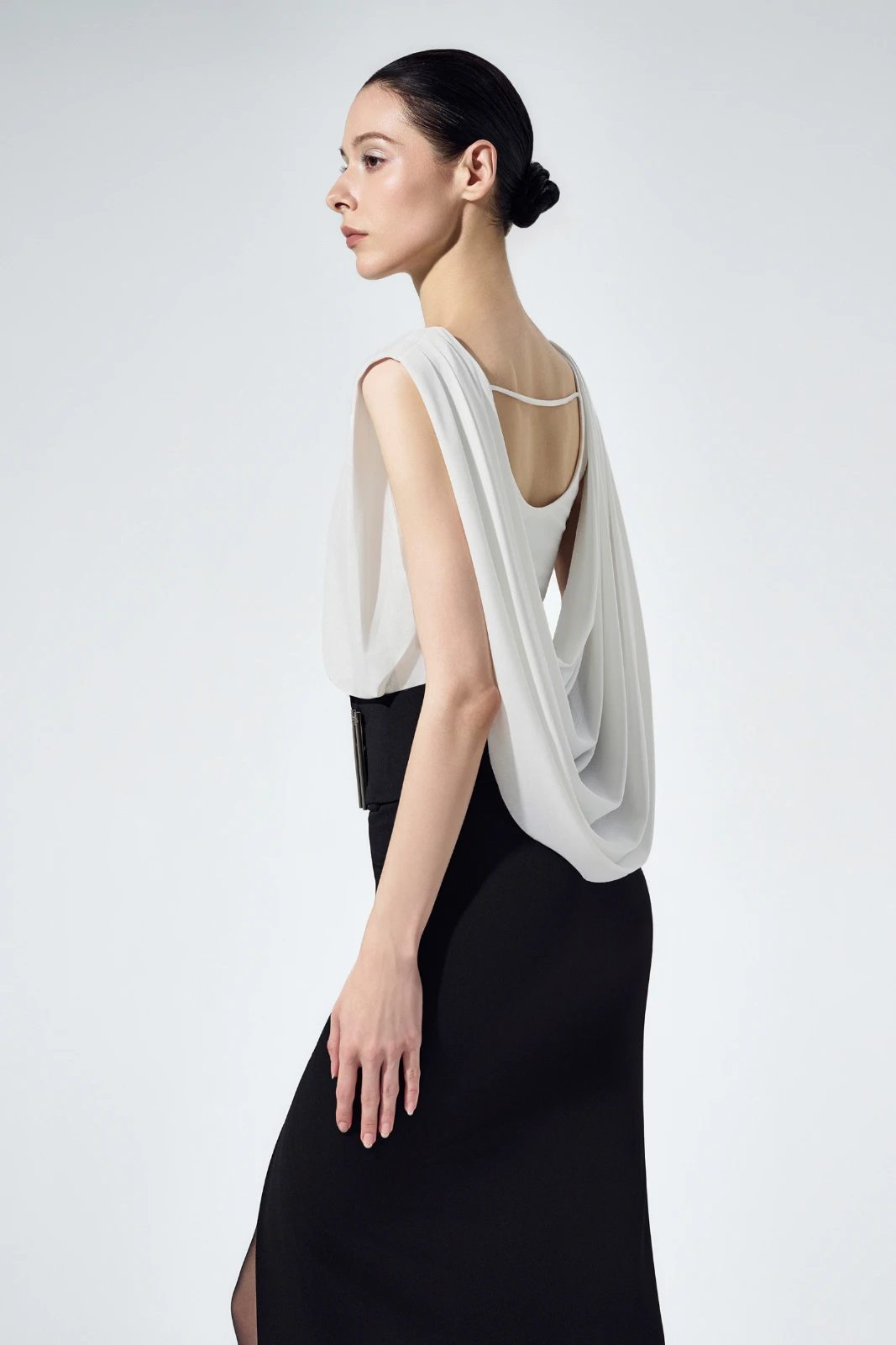 Nelia Draped Back Top - MEAN BLVD
