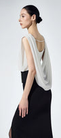 Nelia Draped Back Top - MEAN BLVD