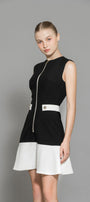 Nellie Drop Waist Sleeveless Wool Mini Dress - MEAN BLVD