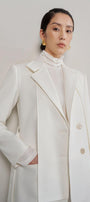 Nellie Straight Long Sleeved Cotton Coat - MEAN BLVD