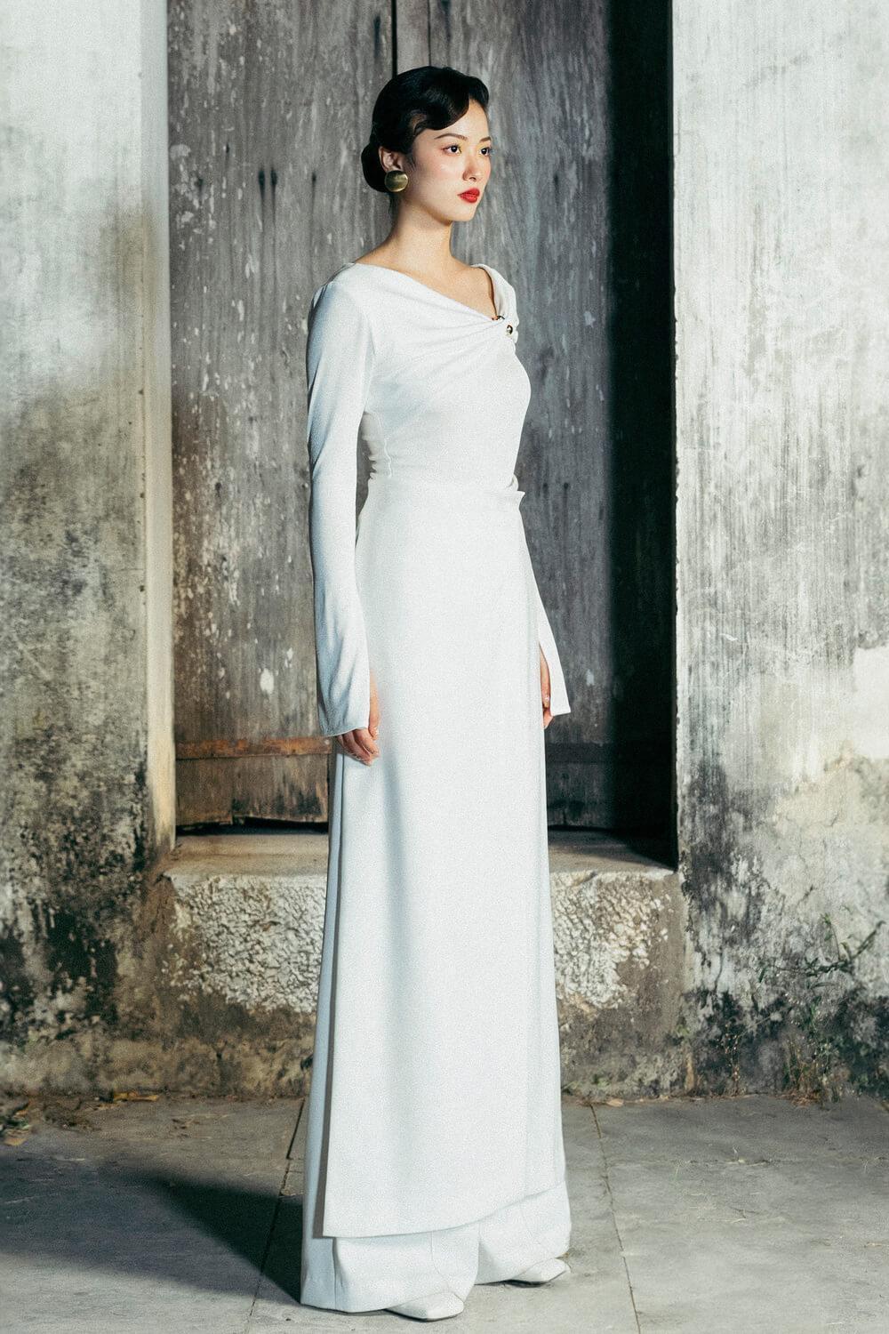 Ngoc An Straight Front Slit Polycotton Ankle Length Accessories - MEAN BLVD