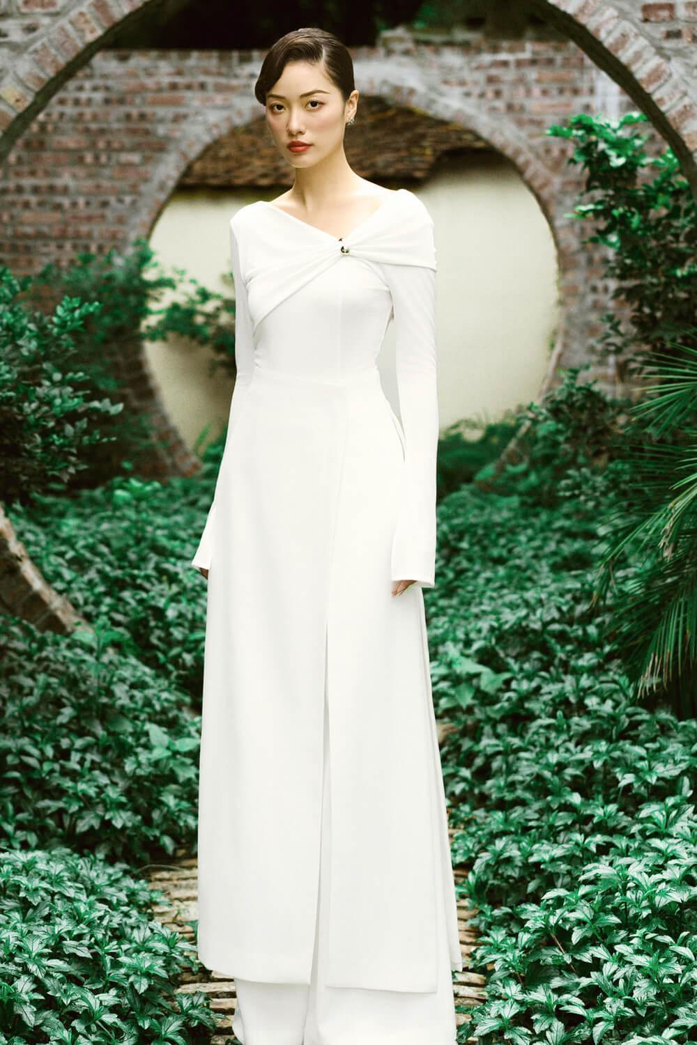 Ngoc An Straight Front Slit Polycotton Ankle Length Accessories - MEAN BLVD