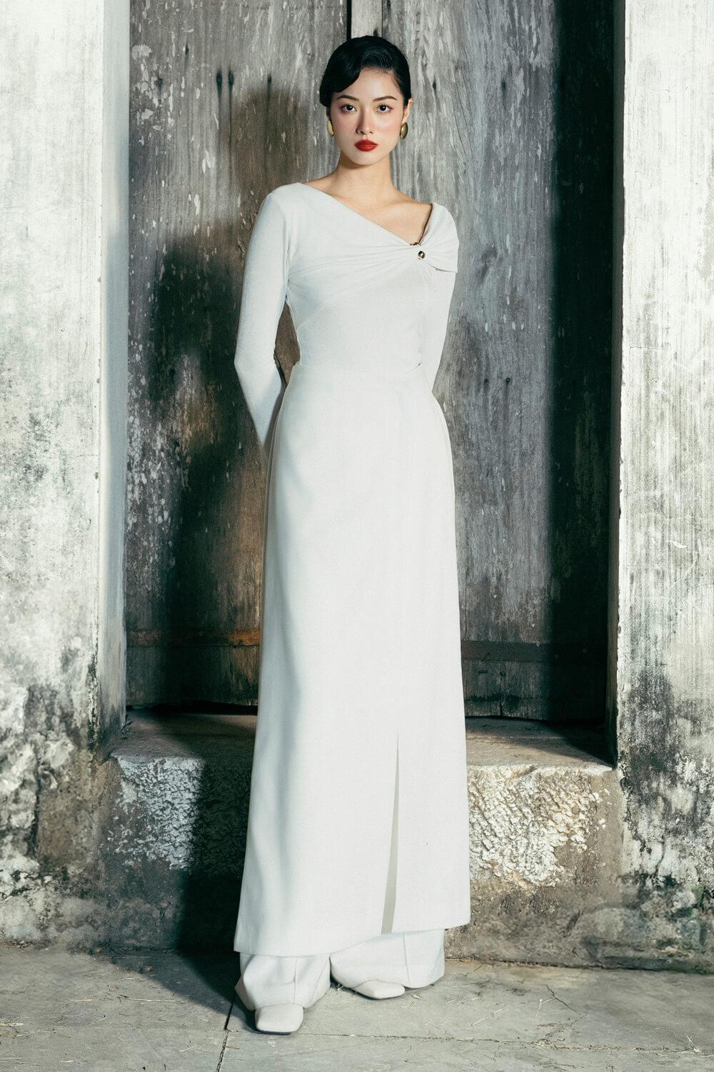 Ngoc An Straight Front Slit Polycotton Ankle Length Accessories - MEAN BLVD