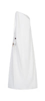 Nguyet Flared One Shoulder Poplin Floor Length Dress - MEAN BLVD