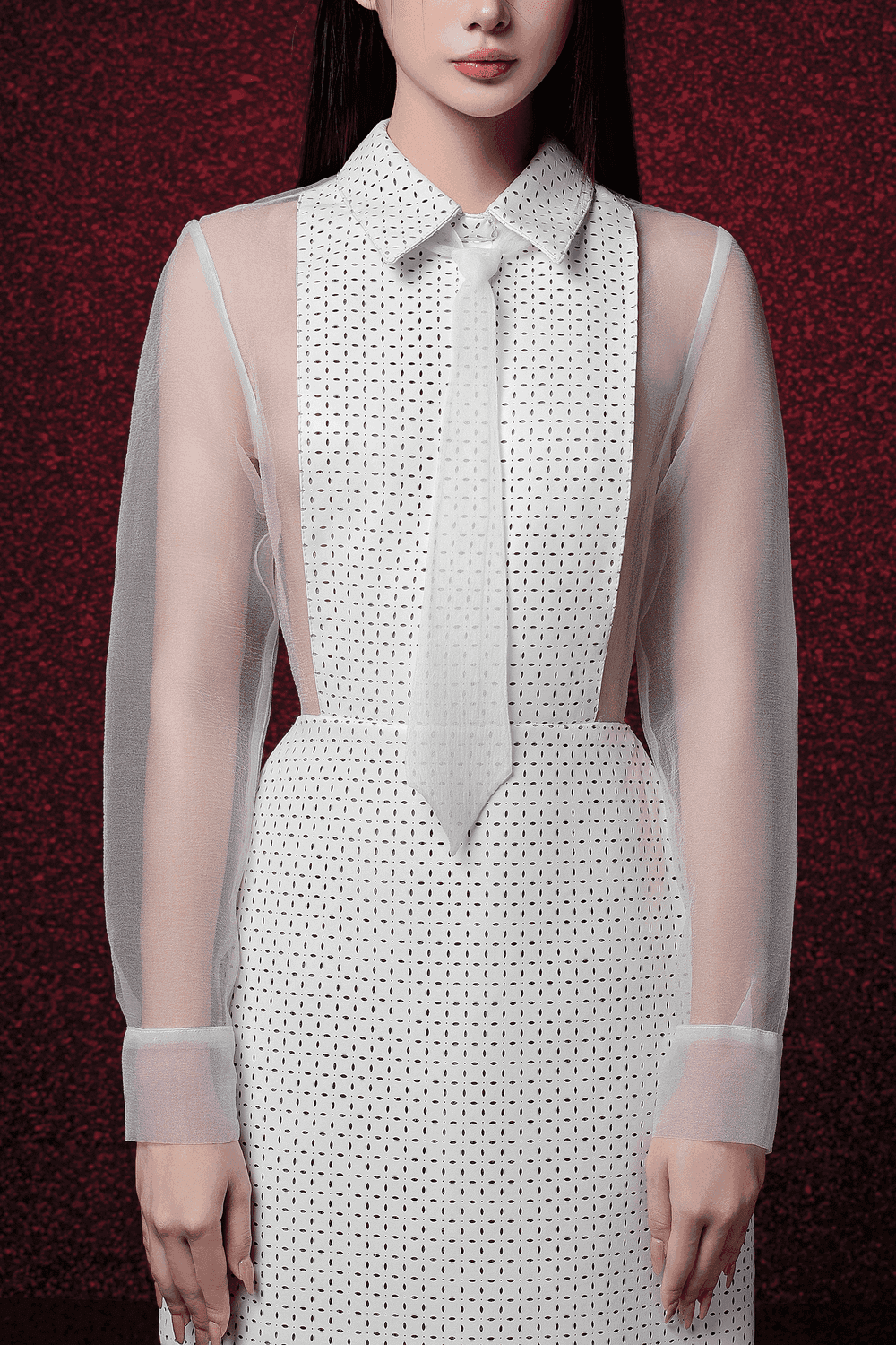 Nia A-line Cuff Sleeved Leather Mini Dress - MEAN BLVD