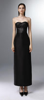Nocturne Strapless Semi-Heart Neck Polyester Ankle Length Dress - MEAN BLVD