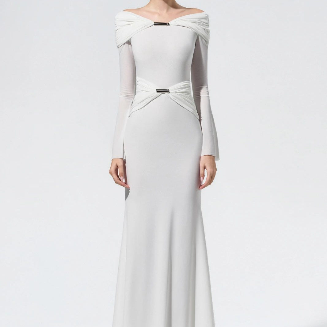 Noelle Off-Shoulder Maxi Dress - MEAN BLVD