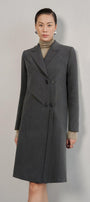 Noemi Straight Notch Lapel Cotton Knee-length Trench Coat - MEAN BLVD