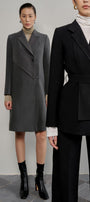 Noemi Straight Notch Lapel Cotton Knee-length Trench Coat - MEAN BLVD