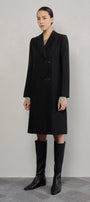 Noemi Straight Notch Lapel Cotton Knee-length Trench Coat - MEAN BLVD