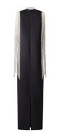 Nomad Straight V-Neck Silk Floor Length Dress - MEAN BLVD