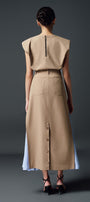 Nomi Straight Cap Sleeved Khaki Top - MEAN BLVD