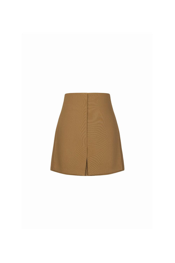 Nora A-line Back Zipper Polycotton Mini Skirt - MEAN BLVD