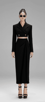 Nova Pencil High Waist Polycotton Midi Skirt - MEAN BLVD