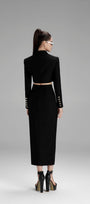Nova Pencil High Waist Polycotton Midi Skirt - MEAN BLVD
