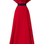 Novalee A-line Draped Taffeta High-low Dress - MEAN BLVD