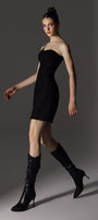 Novelette A-line Sleeveless Brocade Mini Dress - MEAN BLVD