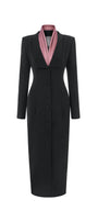 Numinous Shirt Square Shoulder Poly Silk Ankle Length Dress - MEAN BLVD