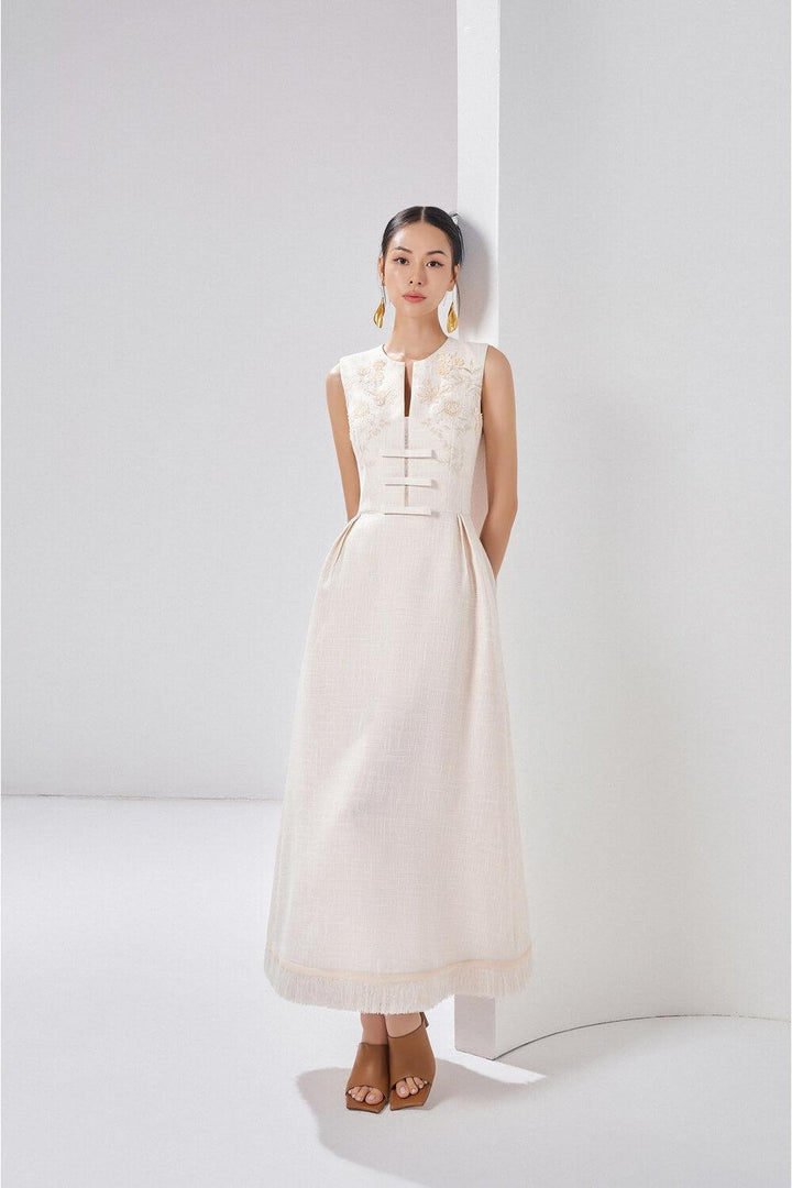 Oaklynn A-line Sleeveless Polyester Ankle Length Dress - MEAN BLVD