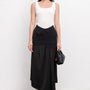 Octavia Asymmetric High Waist Crepe Ankle Length Skirt - MEAN BLVD