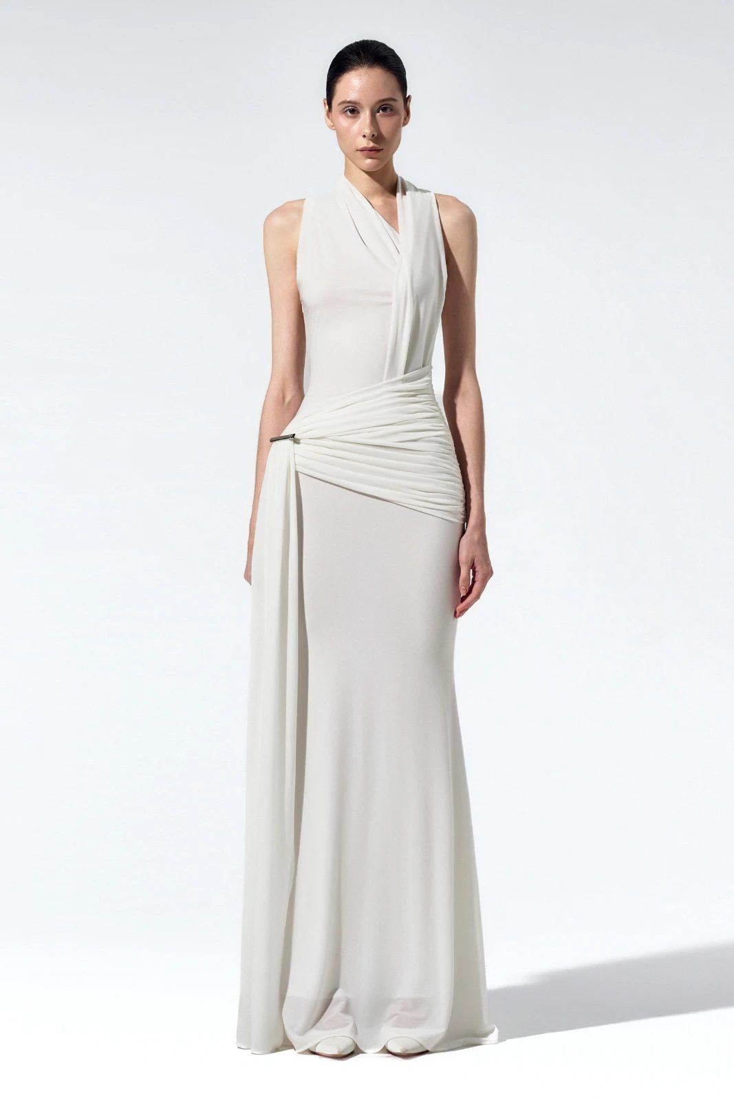 Odette Ruched Maxi Dress - MEAN BLVD