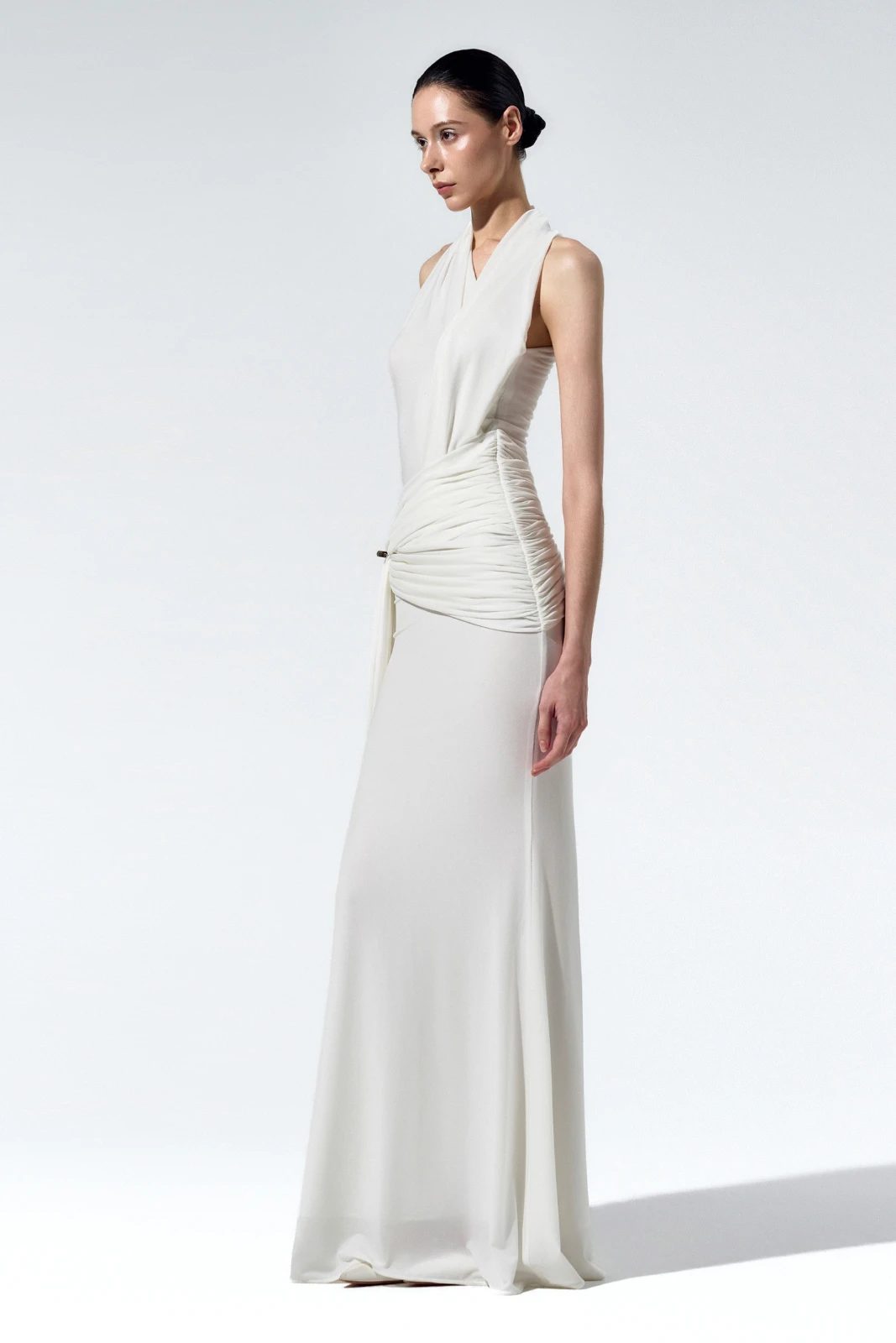 Odette Ruched Maxi Dress - MEAN BLVD