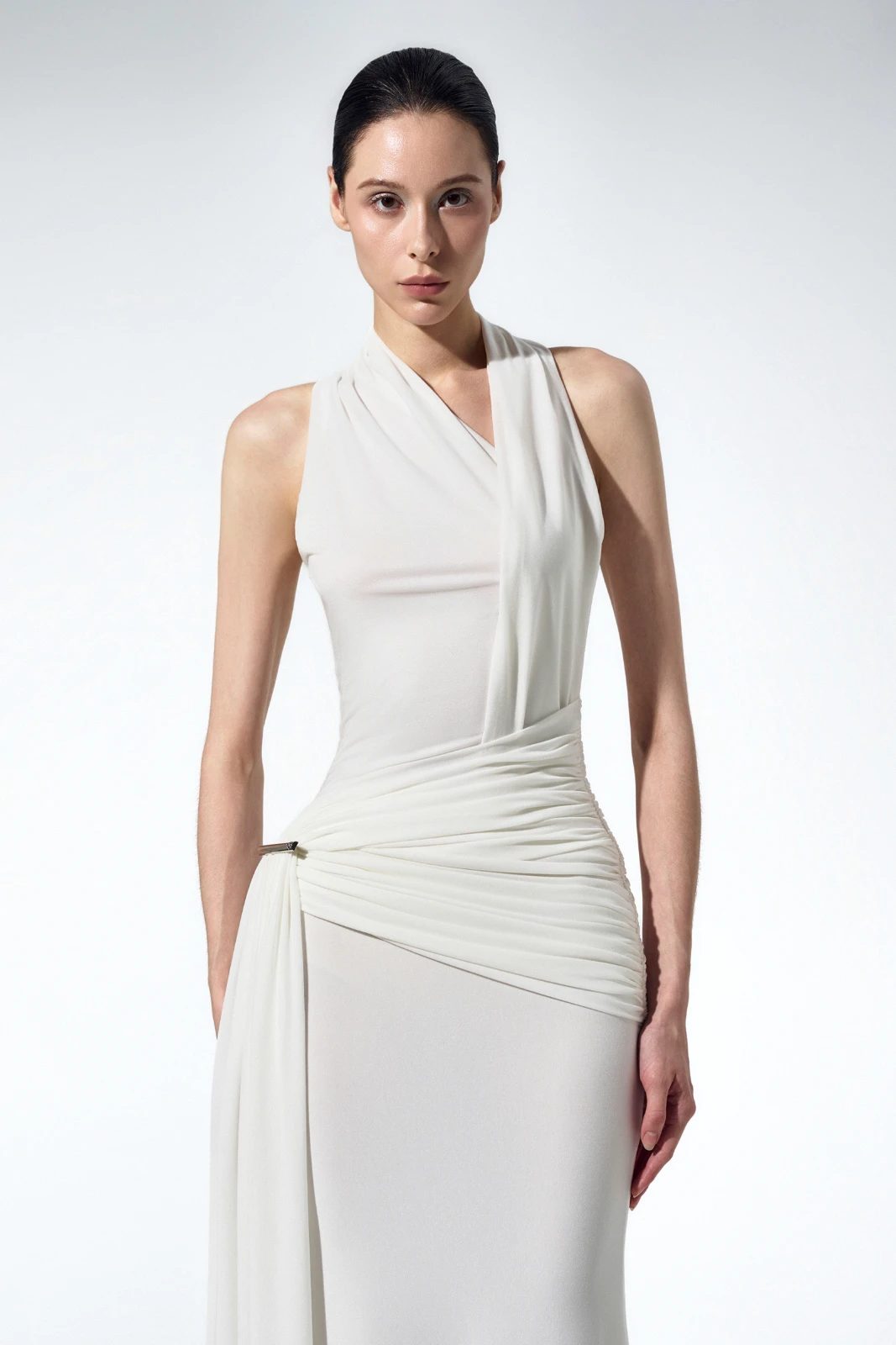 Odette Ruched Maxi Dress - MEAN BLVD