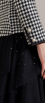 Odette Peplum Notch Lapel Tweed Jacket - MEAN BLVD