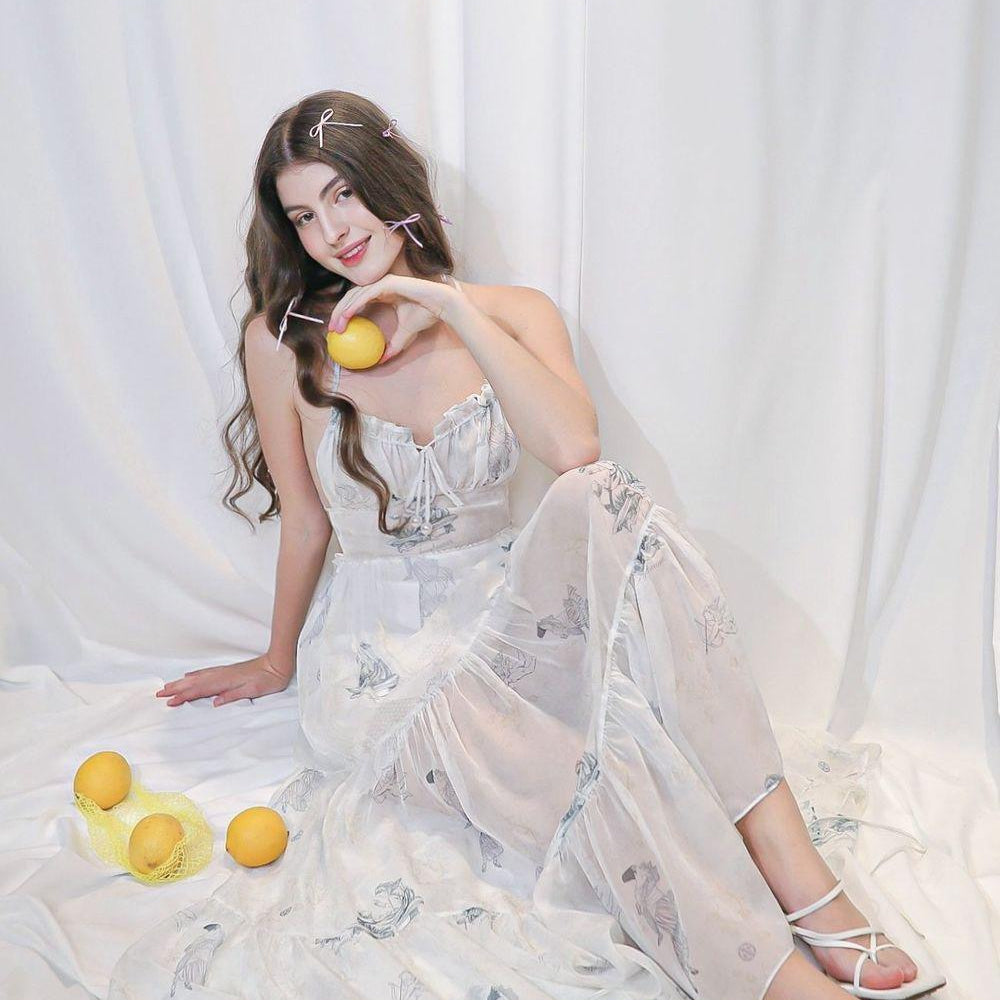 Odette Tiered Sleeveless Voile Midi Dress - MEAN BLVD