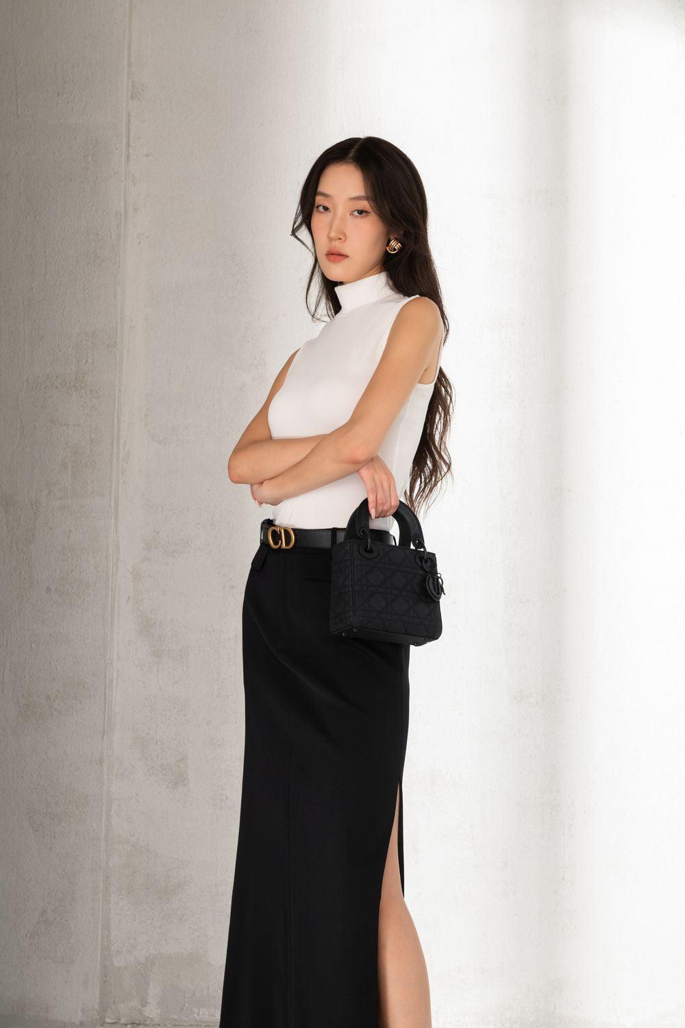 Olive Bodycon Sleeveless Wool Top - MEAN BLVD