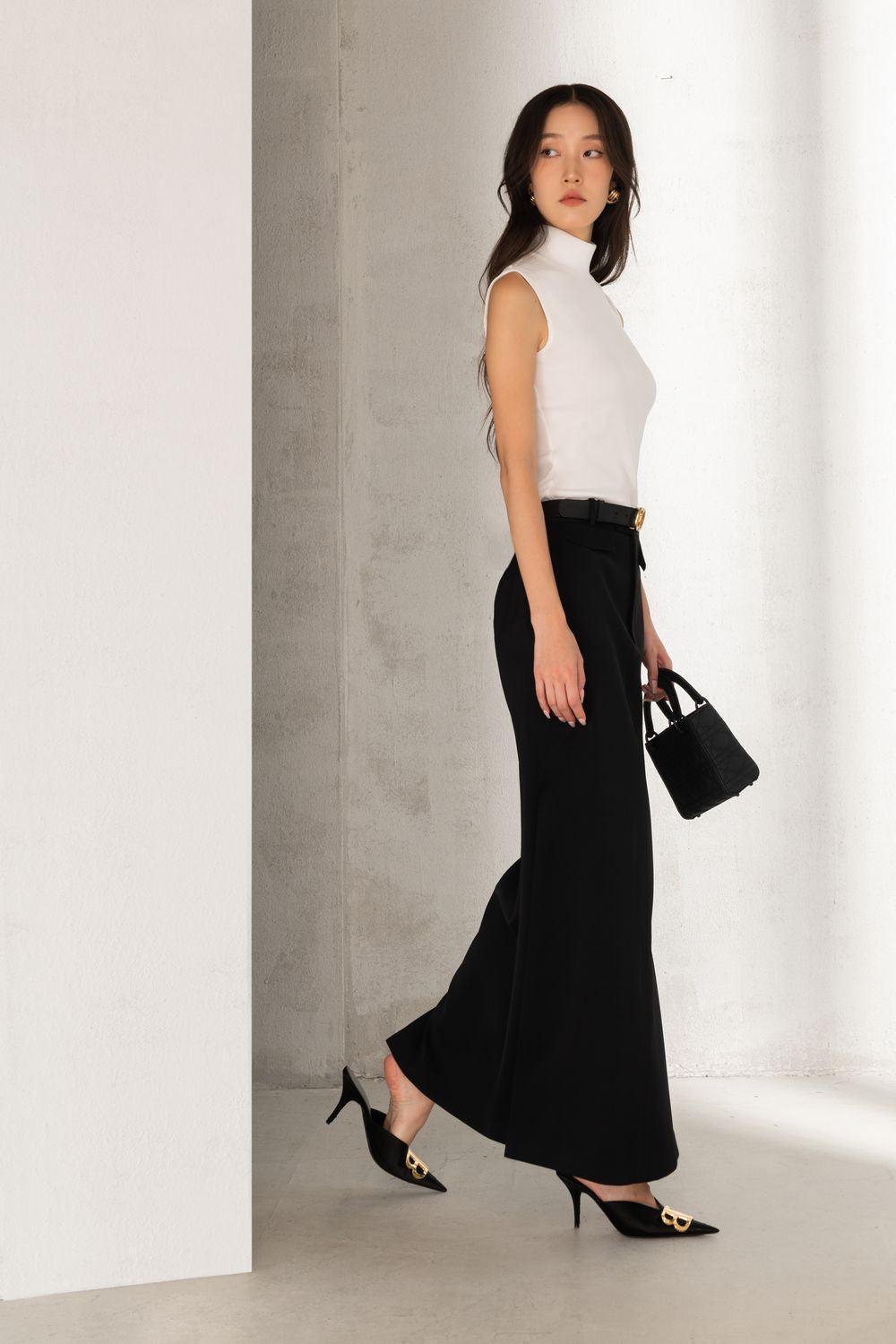 Olive Bodycon Sleeveless Wool Top - MEAN BLVD