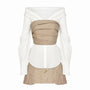 Oliver A-line Off-Shoulder Canvas Mini Set - MEAN BLVD