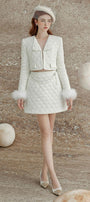 Olivia A-line Stone Polycotton Mini Skirt - MEAN BLVD