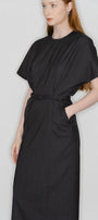 Olivia Sheath Short Sleeved Polycotton Maxi Dress - MEAN BLVD