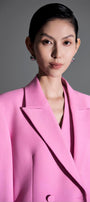 Olivia Straight Peak Lapel Twill Blazer - MEAN BLVD