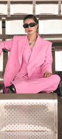 Olivia Straight Peak Lapel Twill Blazer - MEAN BLVD