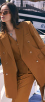 Olivia Straight Welt Pocket Twill Vest - MEAN BLVD