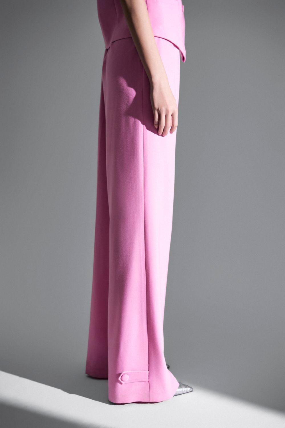 Olivia Straight Wide Leg Twill Pants - MEAN BLVD