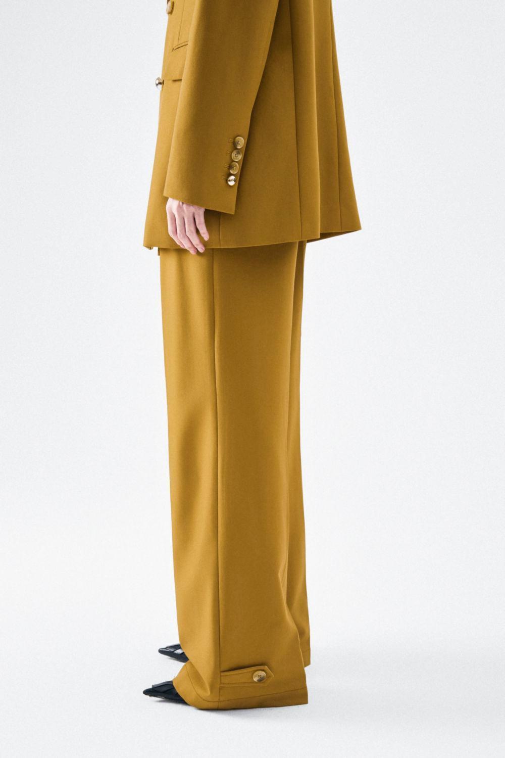 Olivia Straight Wide Leg Twill Pants - MEAN BLVD