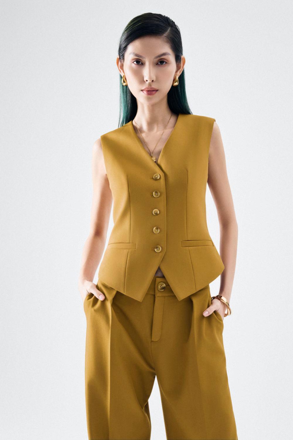 Olivia Straight Wide Leg Twill Pants - MEAN BLVD