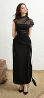 Olwen Bodycon See-Through Mesh Sheer Top - MEAN BLVD