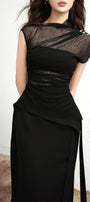 Olwen Bodycon See-Through Mesh Sheer Top - MEAN BLVD