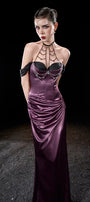 Onyx Chain Detail Maxi Dress - MEAN BLVD