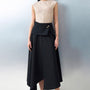 Opal Asymmetric High Waist Spandex Midi Skirt - MEAN BLVD