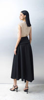 Opal Asymmetric High Waist Spandex Midi Skirt - MEAN BLVD